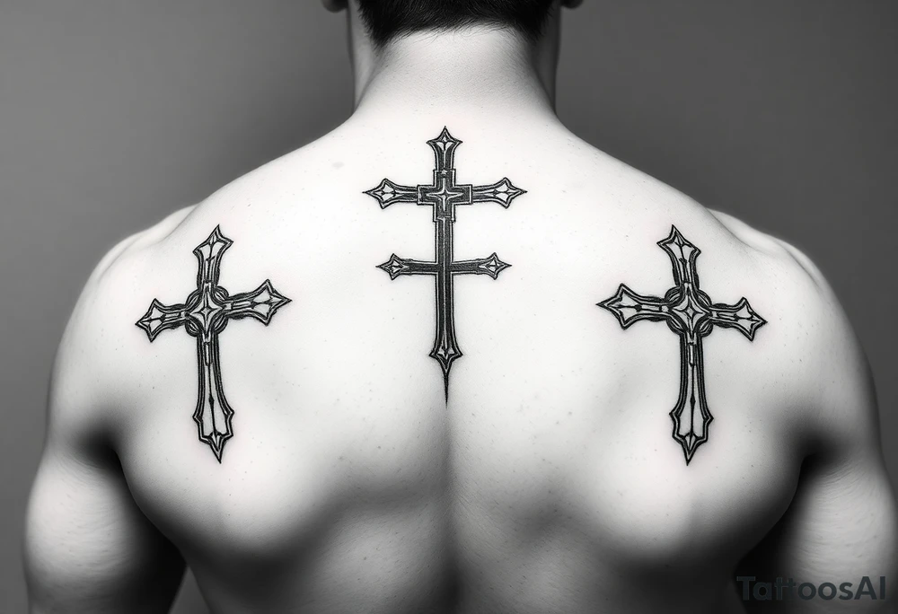Jesus crosses tattoo idea