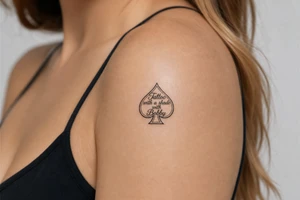 Tattoo with a shade with Bobby middle center inside the middle of the spade very super extremely traceable to trace onto notebook paper, very super extremely easy and simple traceable tracing black and white outlining outline coloring pages very super extremely traceable to trace onto notebook paper tattoo idea