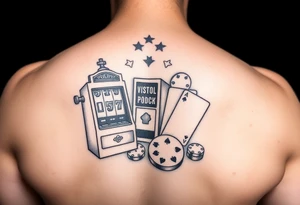 Slot machine and poker tattoo idea