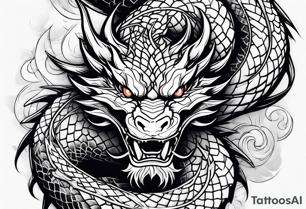 Dragon Ryu tattoo idea