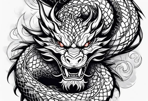 Dragon Ryu tattoo idea