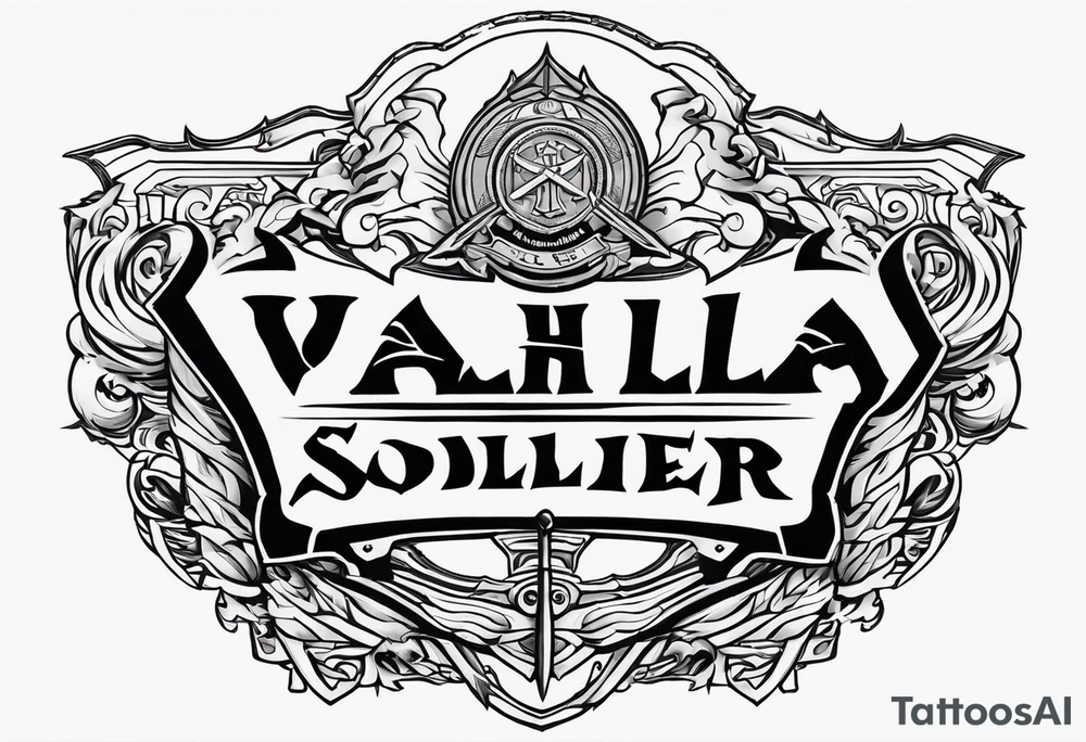 Valhalla soldier tattoo idea