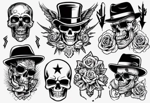 gangster tattoo for back tattoo idea