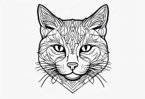 Stamp Tattoo Cat tattoo idea