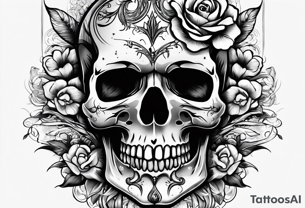 skull tattoo idea