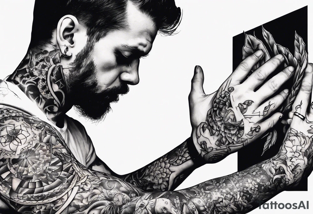 man getting a tattoo close up tattoo idea