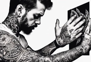 man getting a tattoo close up tattoo idea