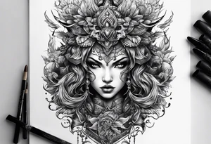 Fighting my own demons tattoo idea