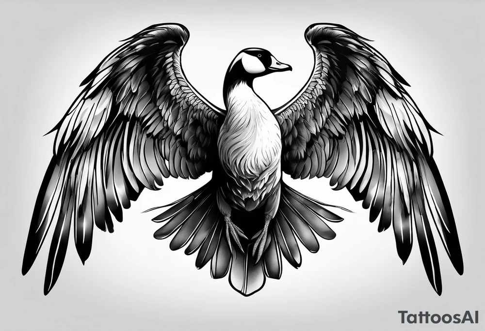 Goose wing tattoo idea