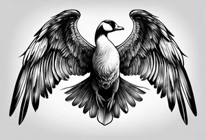 Goose wing tattoo idea