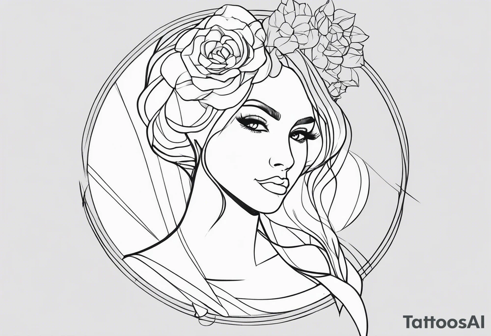 Lyon fine line tattoo idea