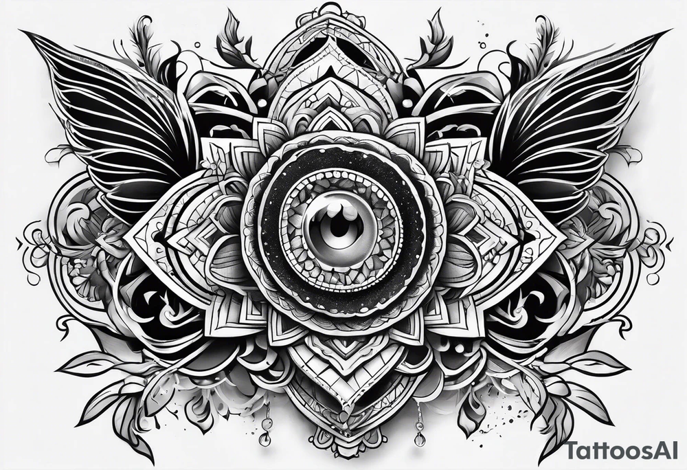 optical tattoo idea