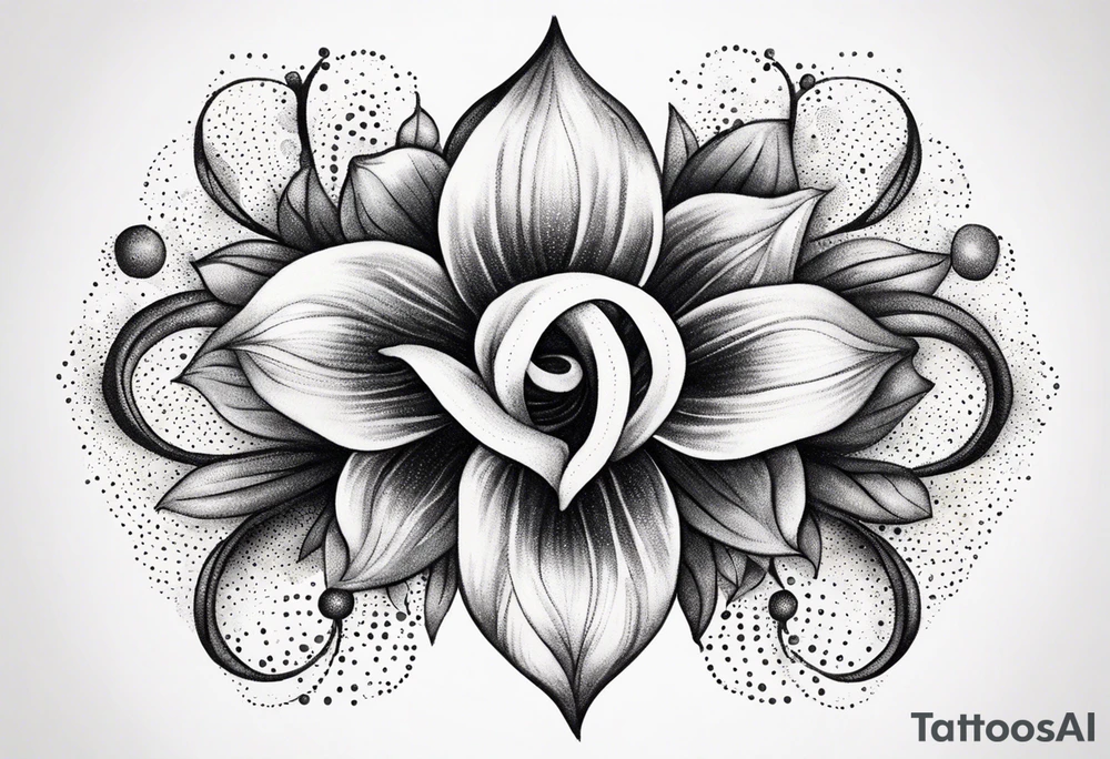 March April June November December birth flowers on infinity symbol tattoo idea