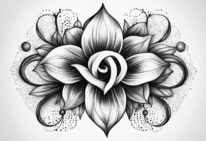 March April June November December birth flowers on infinity symbol tattoo idea