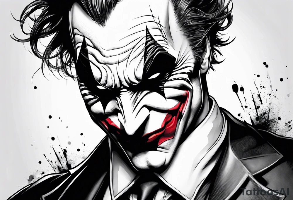 Batman joker tattoo idea