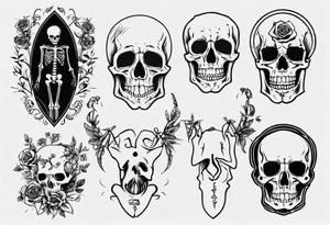 skeletons tattoo idea