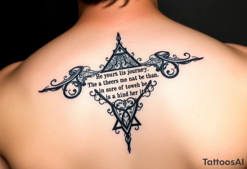 Journey Lyric Anagram tattoo idea