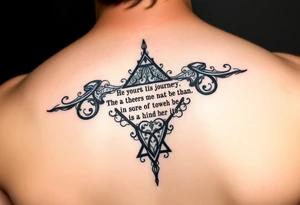 Journey Lyric Anagram tattoo idea