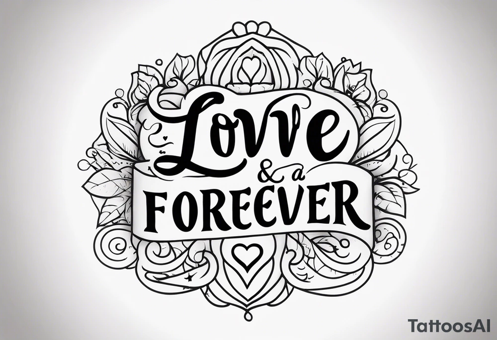 Love forever & a day tattoo idea