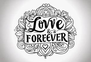 Love forever & a day tattoo idea