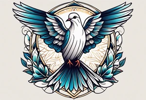 vintage dove traditional tattoo tattoo idea