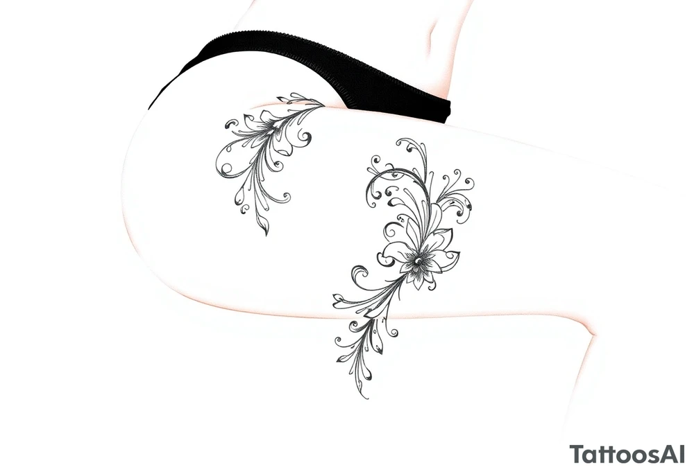 Sexy thigh tattoo tattoo idea