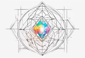 light diffraction phenomena tattoo idea