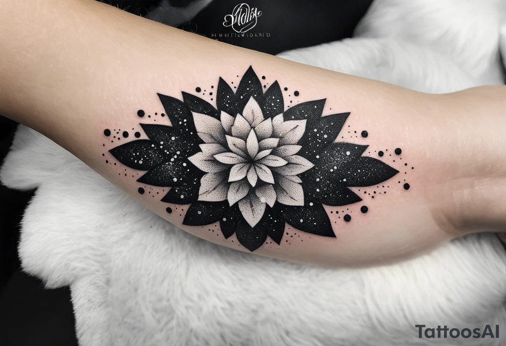 Glitter crystal cluster dreamland tattoo idea