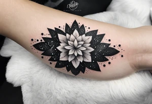Glitter crystal cluster dreamland tattoo idea