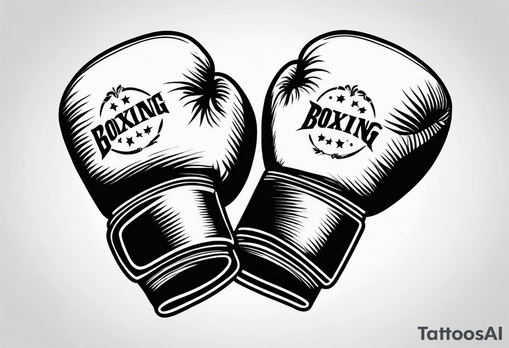 Boxing gloves tattoo idea