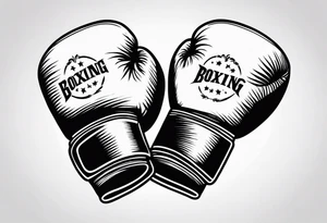 Boxing gloves tattoo idea