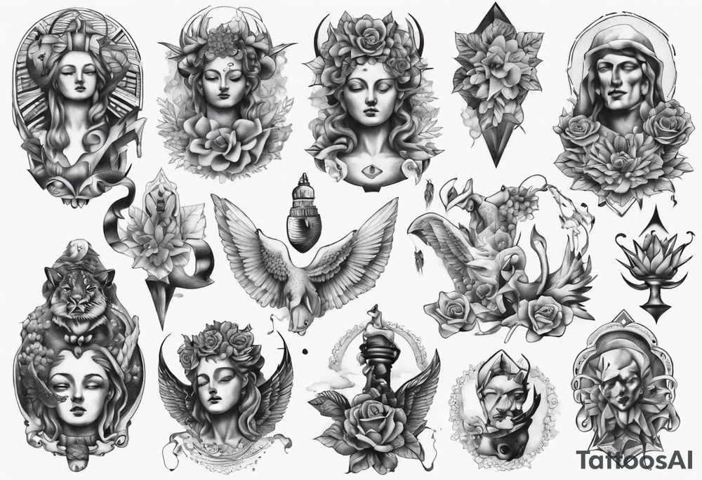 Statue tattoo idea