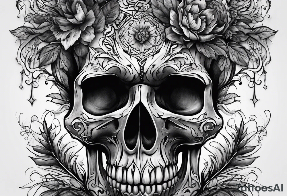 Living to dead forest tattoo idea