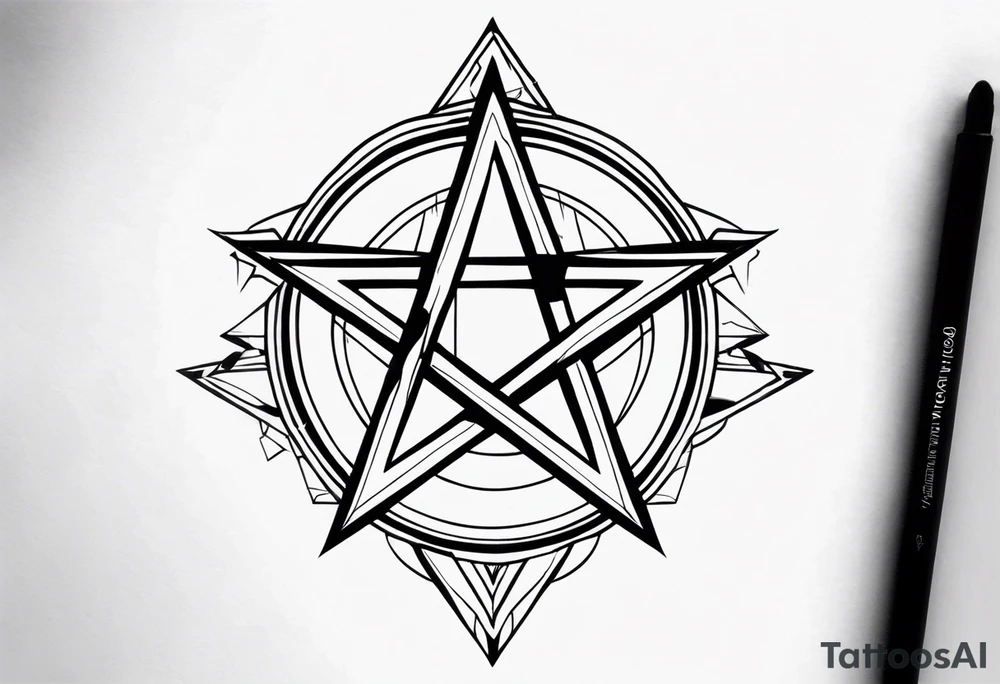 Pentagram tattoo idea