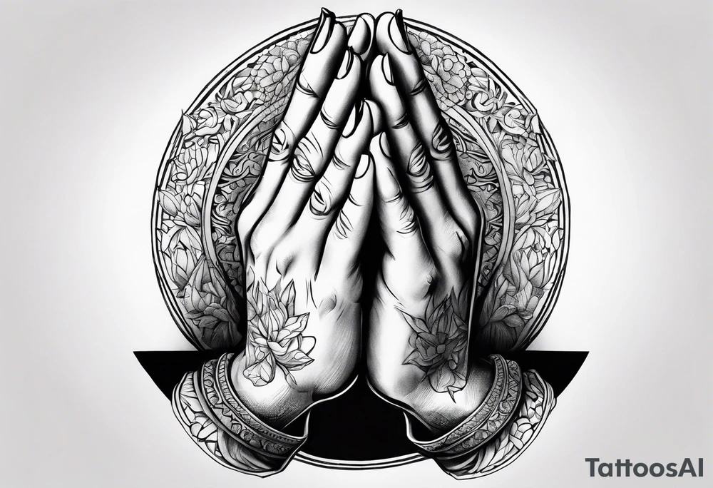 PRAYING HAND tattoo idea