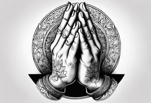 PRAYING HAND tattoo idea