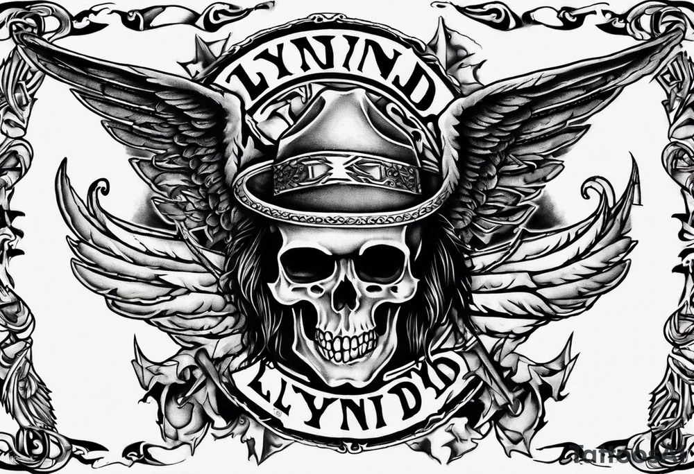 Lynyrd Skynyrd highly detailed tattoo idea