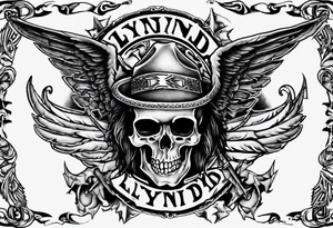 Lynyrd Skynyrd highly detailed tattoo idea