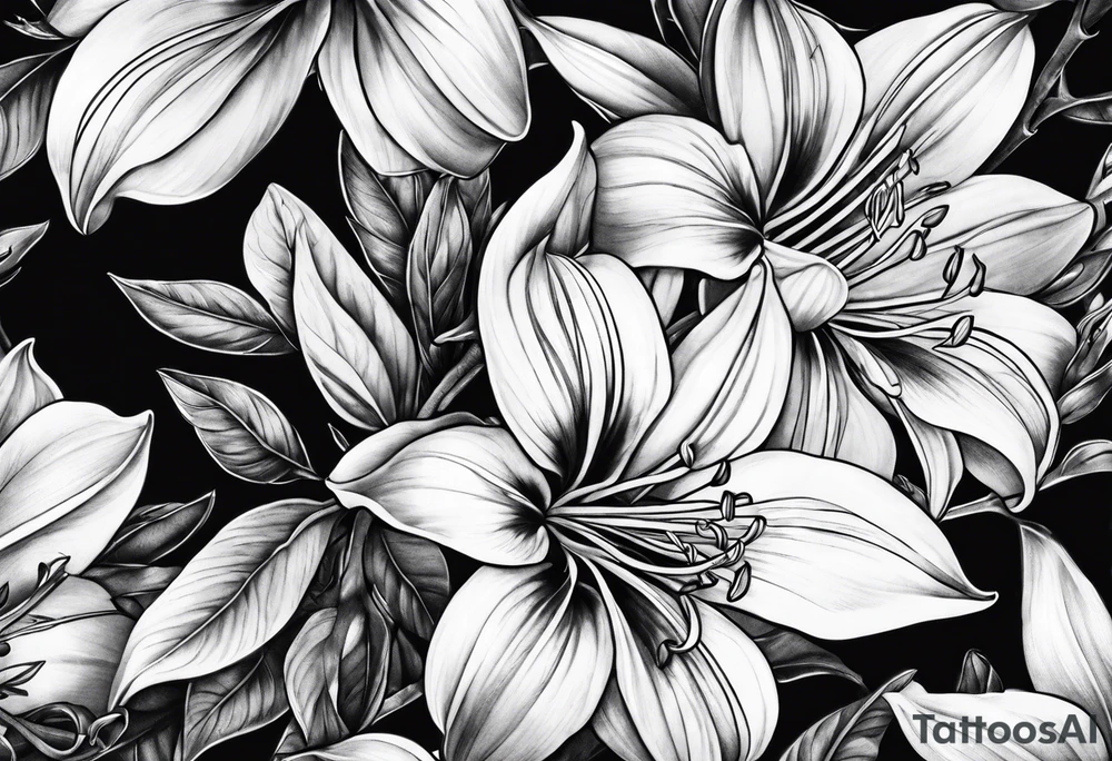 Honeysuckle tattoo idea