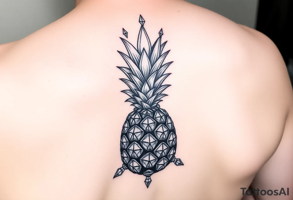 powerful majestic pineapple with a crown,and diamonds tattoo idea powerful majestic pineapple with a crown,and diamonds tattoo idea