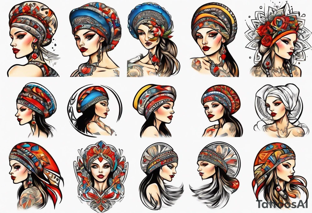 Beautiful Ukrainian Woman Forward tattoo idea
