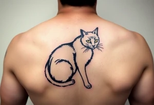 Black Cat tattoo idea