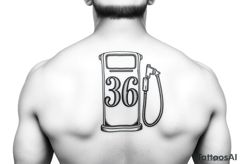 Fuel pump with number 36 tattoo idea