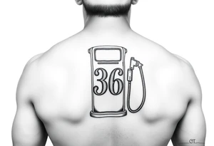 Fuel pump with number 36 tattoo idea
