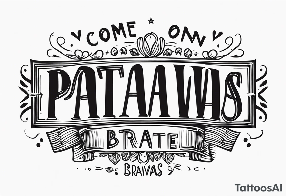 come on patatas be bravas tattoo idea