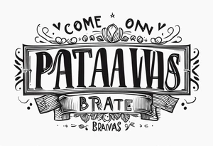 come on patatas be bravas tattoo idea