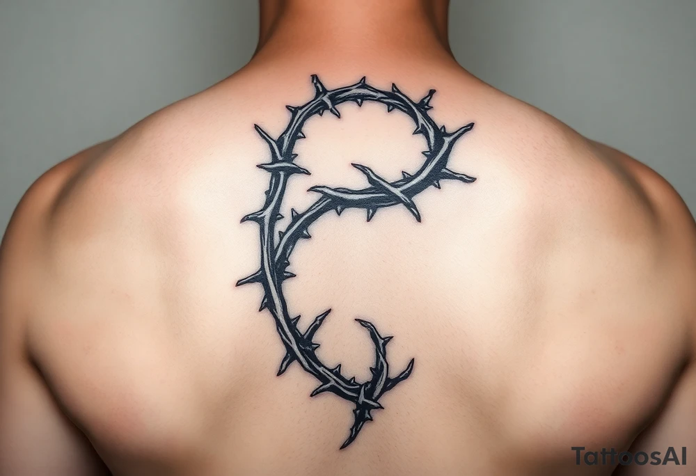 Thorn wrapped going down as a spiral tattoo idea