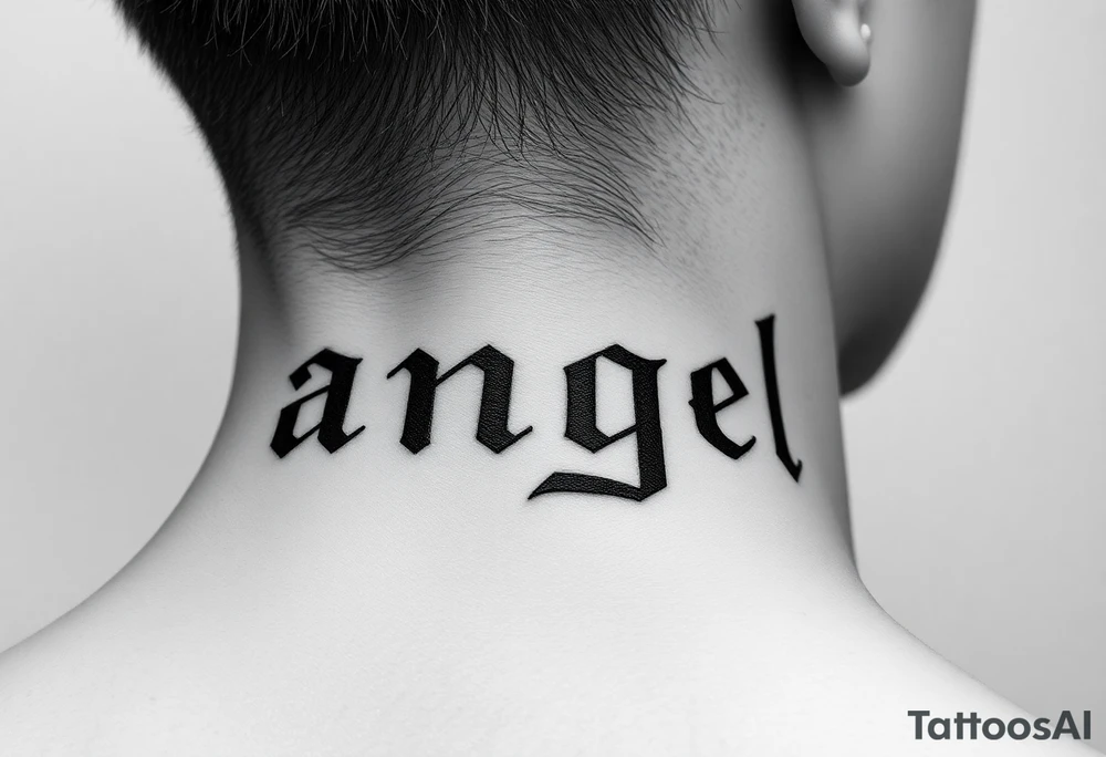 angel tattoo idea