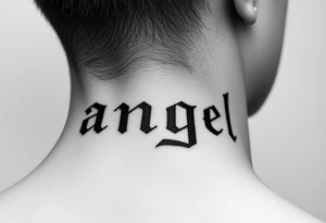 angel tattoo idea