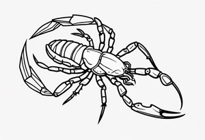 small Julia scorpion tattoo idea